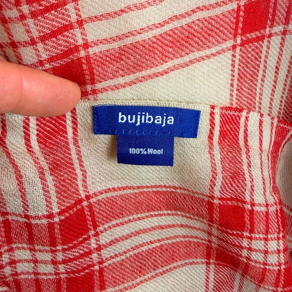Bujibaja Women's Plaid Wool Wrap/Scarf | OS - Picture 6 of 9